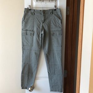 Banana Republic skinny cargo pant olive fatigue